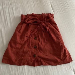 Hollister Ultra High Rise Button Front Skirt
